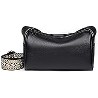 Amazon.com: Vegan Leather Vintage Shoulder Bag For Women (Black